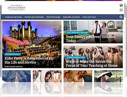 www.lds.org homepage